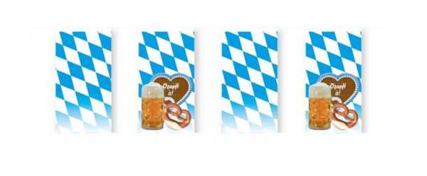 Fahnenketten blau/weiß